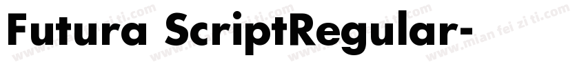 Futura ScriptRegular字体转换